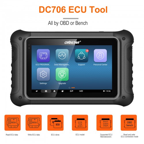 [Full Version] OBDSTAR DC706 ECU Tool Full Version for Car and Motorcycle ECM TCM BODY Clone by OBD/ BENCH Mode
